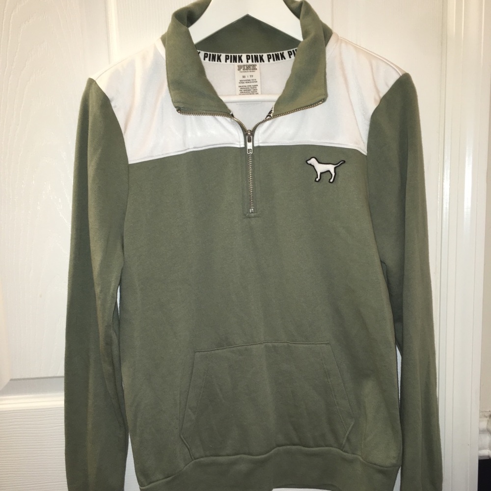 PINK Quarter Zip Sweatshirt XS